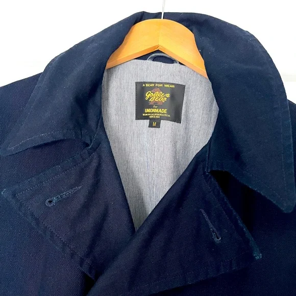 Golden Bear Made in USA Men’s Real Indigo PeaCoat Medium - Picture 2 of 10